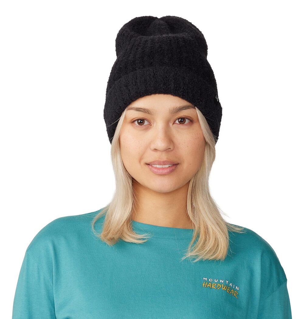 4298 PlushKnit Beanie, Black, One Size